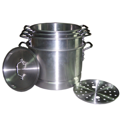 4PC Aluminum Steamer Pot Set